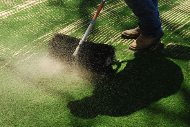 Asheville artificial turf installation - base layer aggregate